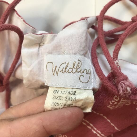 Wildling Well Dressed Wolf Cedar Boho Romper Dress 24M - Picture 5 of 5